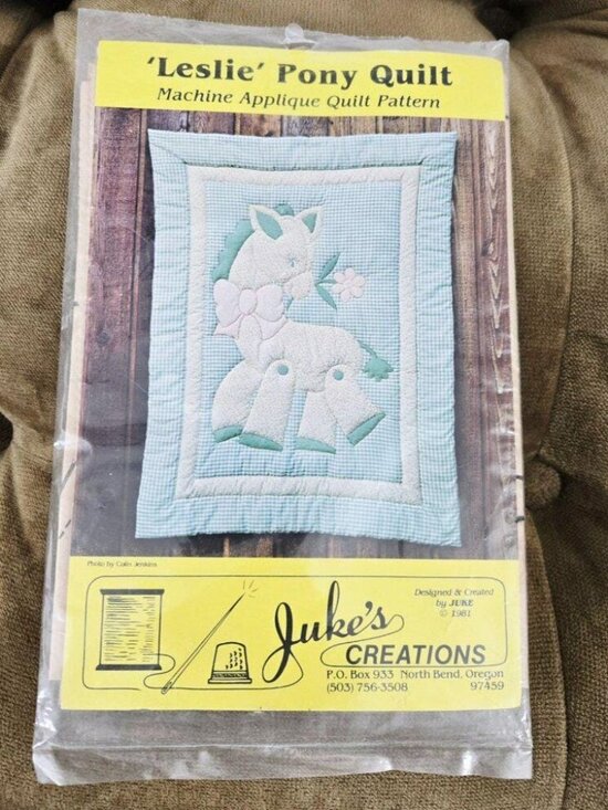 JUKES CREATIONS Other - Jukes Creations Leslie Pont Quilt Pattern 1981 Machine Applique New